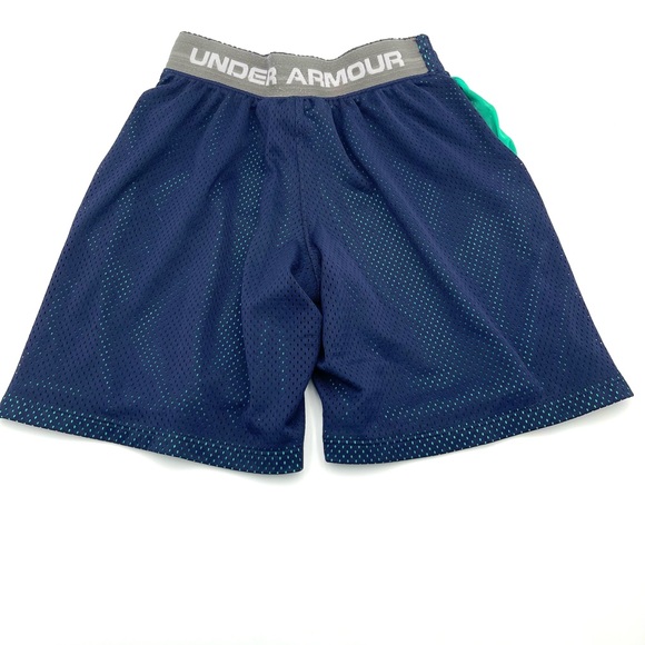 Under Armour Boys Teal and Navy Performance Shorts Small - Picture 3 of 5